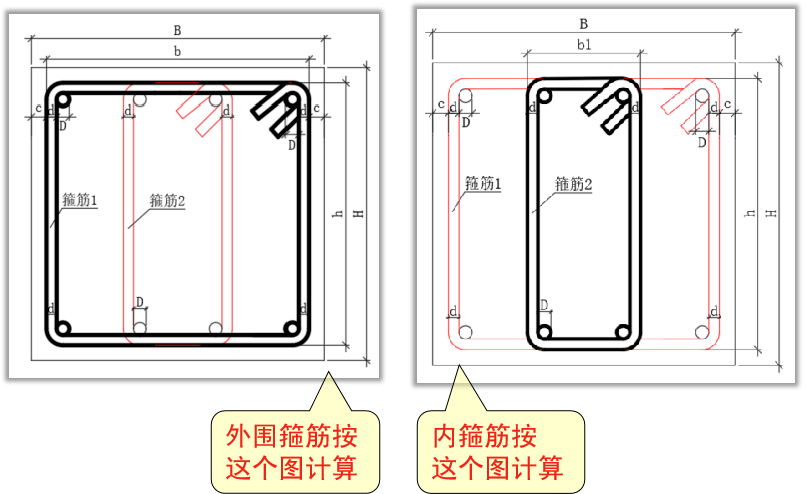 基础次梁箍筋计算实例