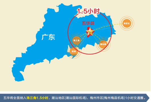 五华县拟从成熟的储备地块中优中选优,拿出三块区位交通优势,地理位置