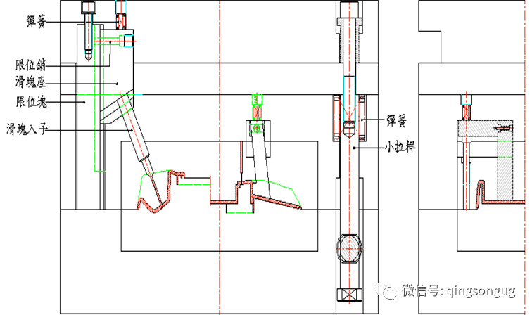 25类滑块经典结构:滑块 滑块,滑块 斜顶,滑块 顶针_进行_原理_机构