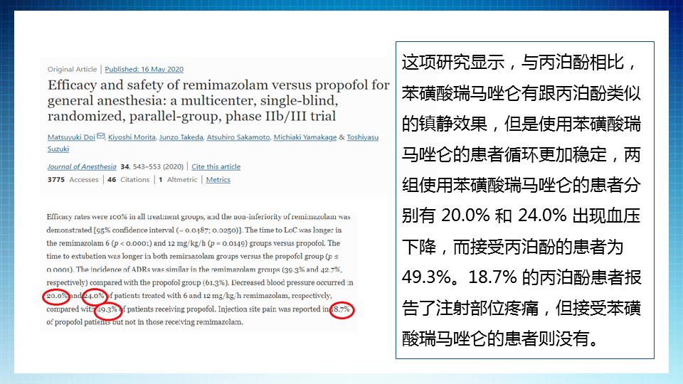 新锐之声2022阿芬太尼联合苯磺酸瑞马唑仑应用于无痛胃镜诊疗