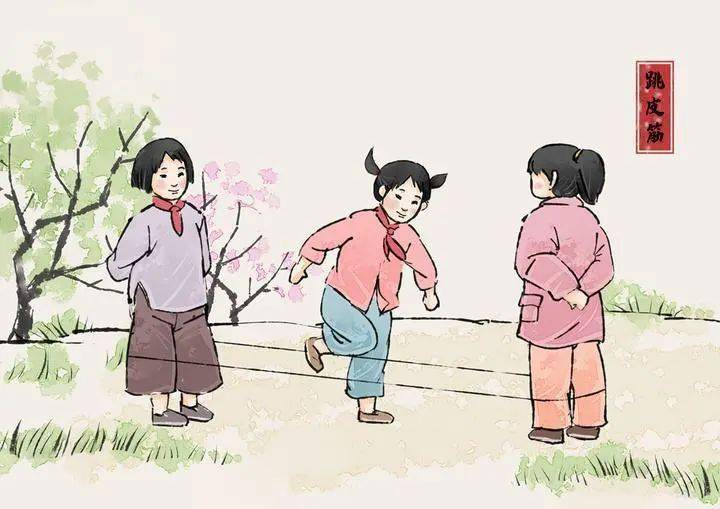 二五七,马兰花开二十一"小皮球,香蕉梨,跳皮筋1看看有没有勾起你的