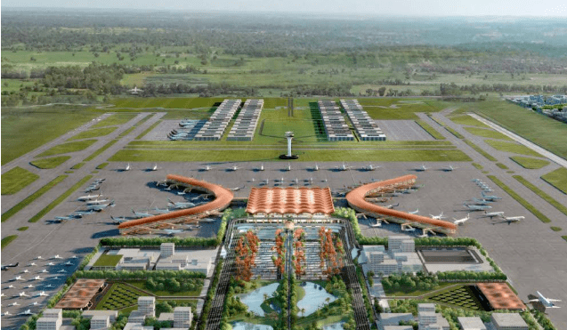 日前,由山西建投机械化集团承建的柬埔寨暹粒新国际机场飞行区一标段