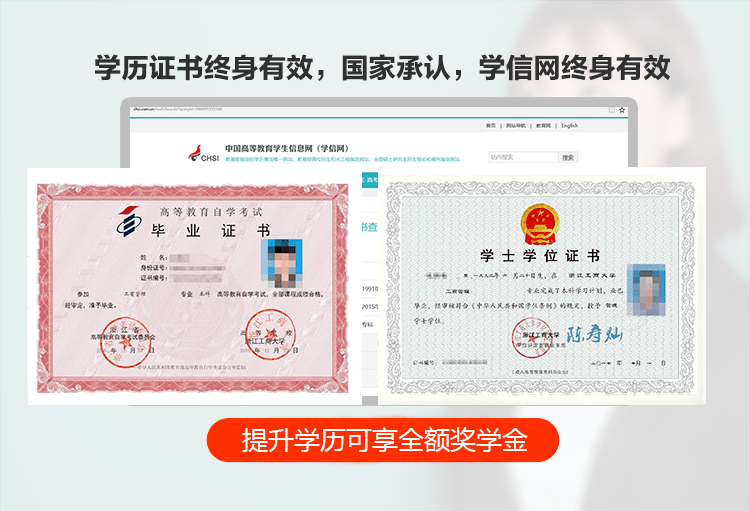 国家承认学历,毕业证学信网可查,国民教育系列学历;毕业后可报考国家