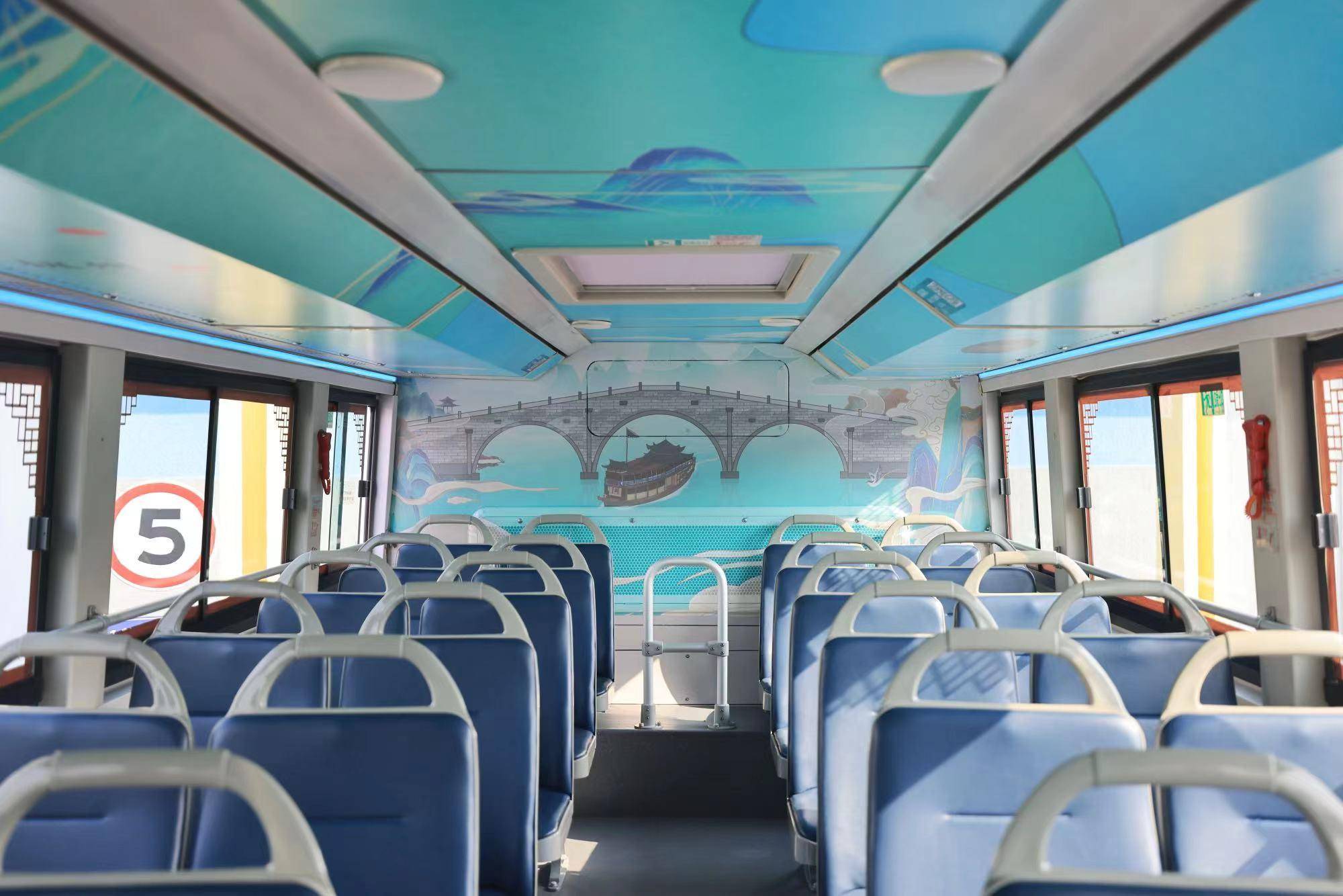 满目皆景，首批T116公交“运河文化车厢”亮相通州