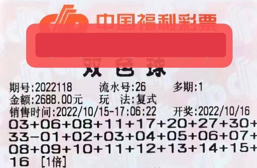 10倍单式票一枝独秀，6张万元票组团而来！第118期双色球晒票欣赏