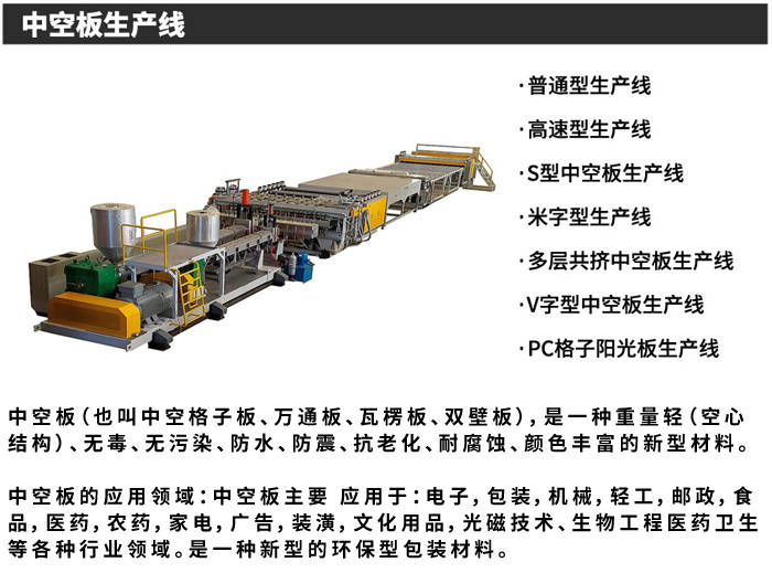 多层结构中空板回收箱生产设备_格子_板材_防震