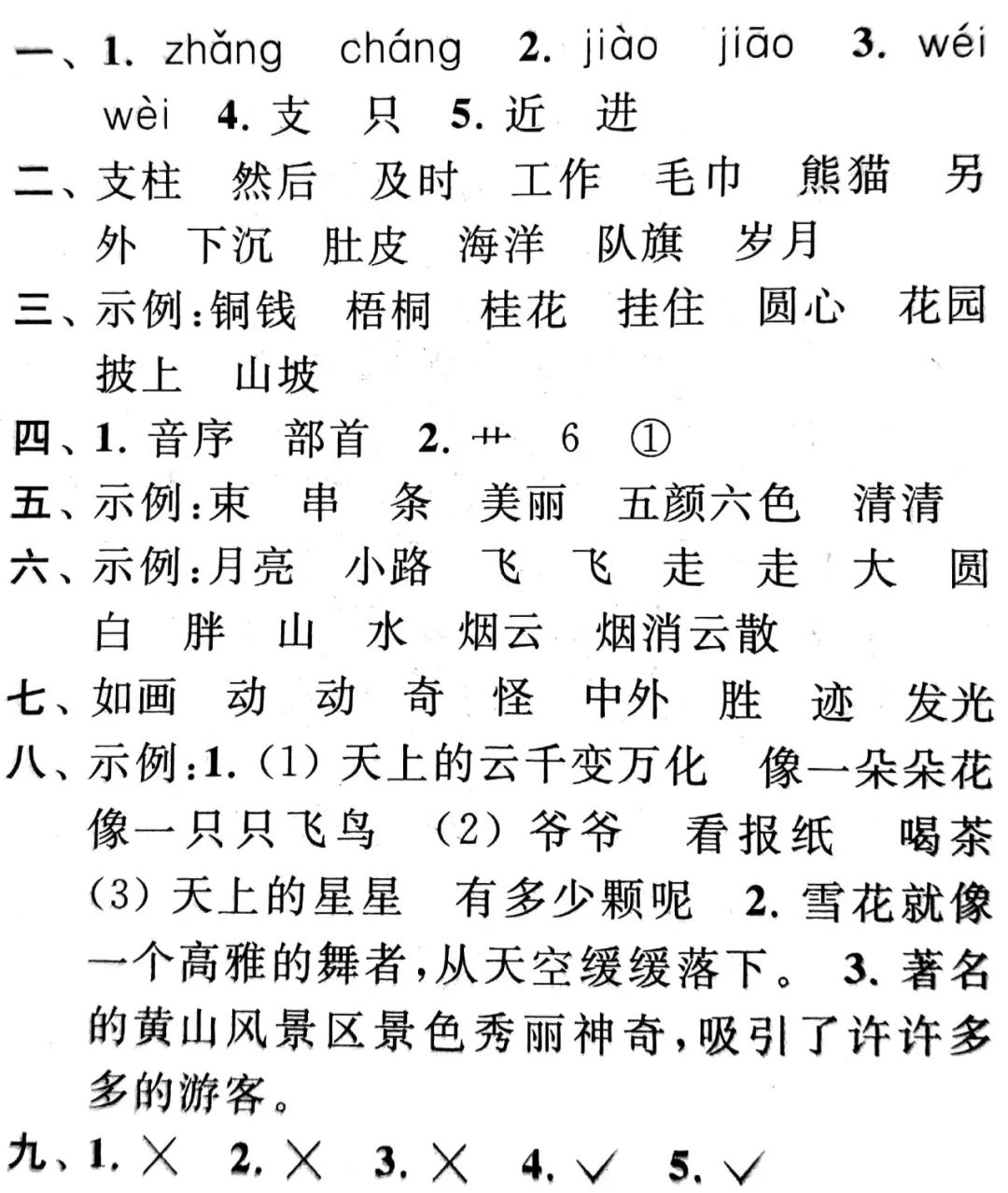 部编版小学语文1-6年级上册期中试卷1  一年级作文 第10张