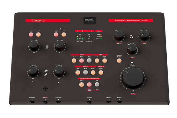 德国SPL Crimson 3 红警3数字音频接口监听控造器灌音编曲混音声卡音乐工做室