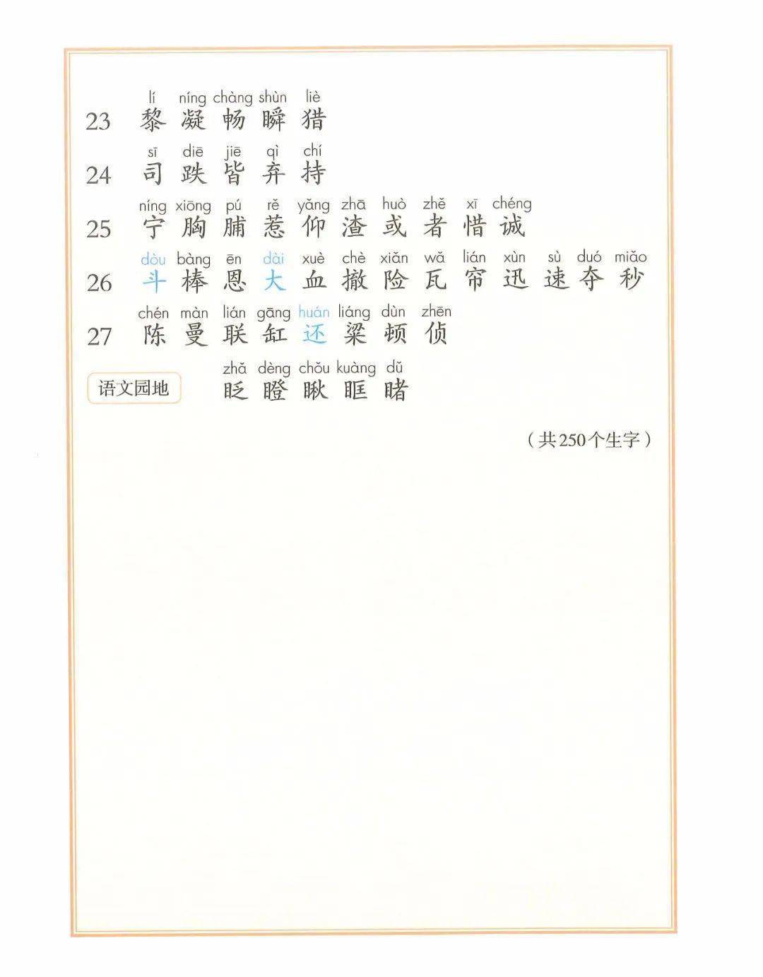 部编版1-6年级语文上册识字表、写字表生字大全！（带拼音）  一年级作文 第16张