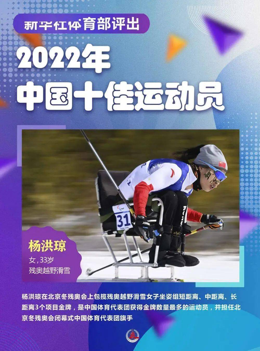 新华社体育部评出2022年中国十佳运发动