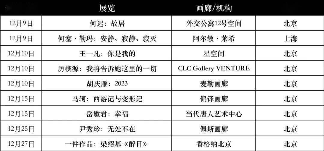 雅昌指数 | 月度(2022年12月)画廊影响力榜单