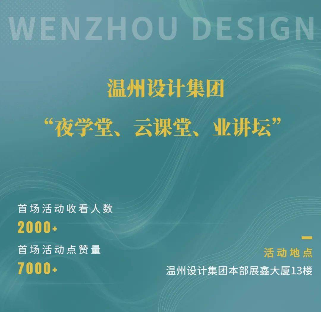 温州设想集团的“夜私塾、云课堂、业讲坛”——打造“思惟交换、学术分享”的进修平台