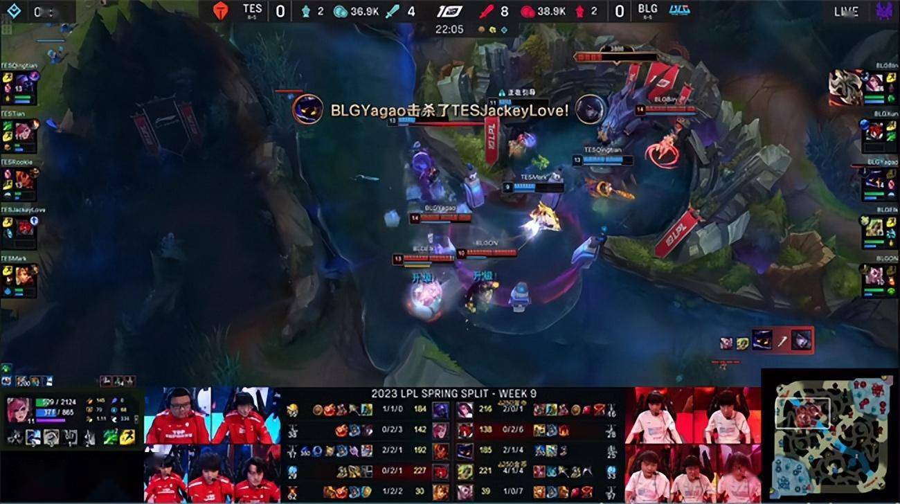 LOL-LPL：Elk泽丽天秀一打四怒砍三杀，BLG 2-0击败TES晋级季后赛