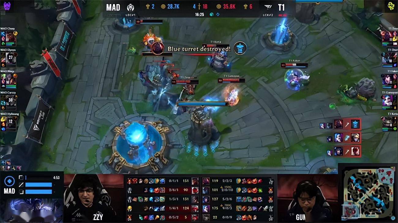 LOL-MSI：16分钟速战速决，T1实力碾压3-0击败MAD晋级胜者组！