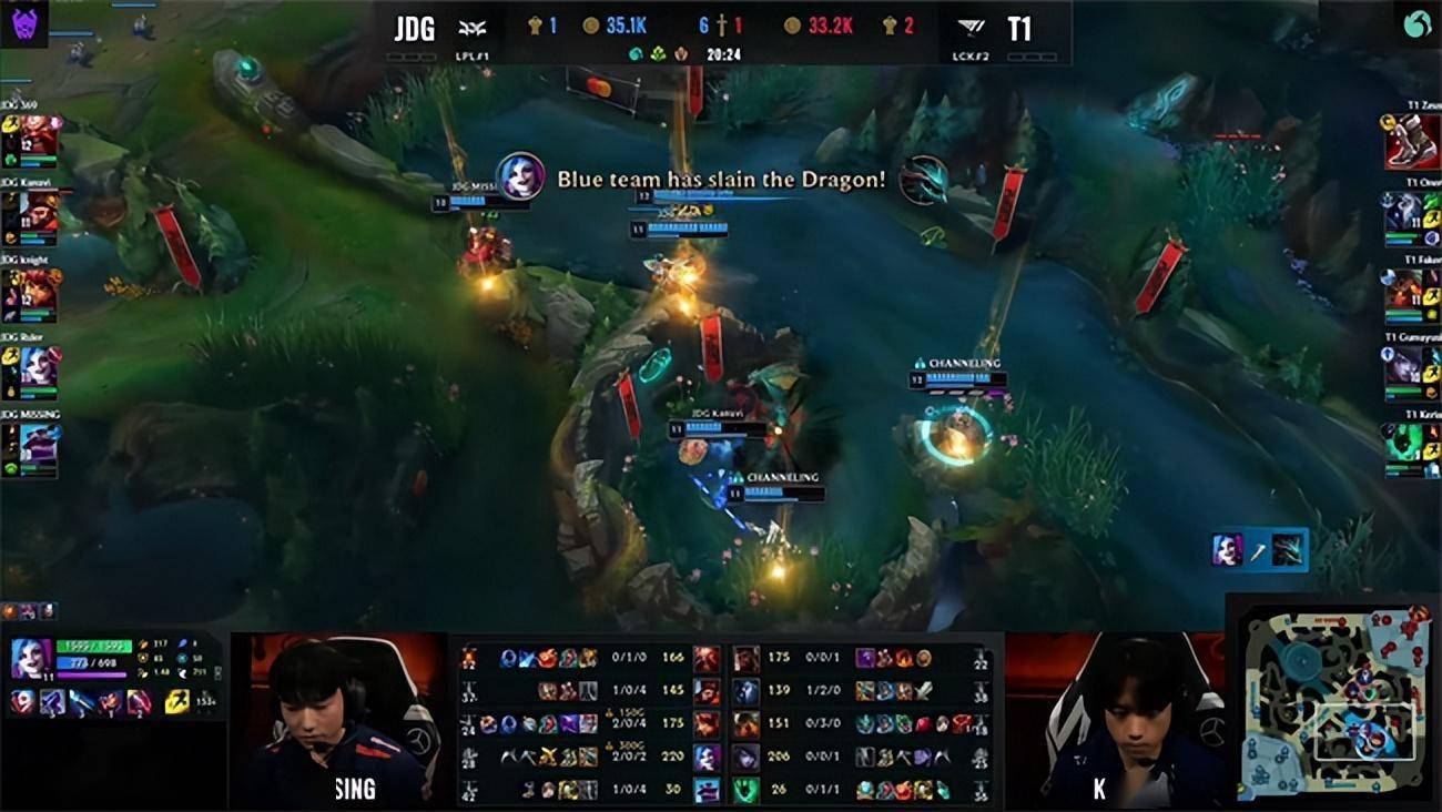 LOL-MSI：Ruler金克丝死神飞弹一箭双雕，JDG 3-2力克T1挺进决赛