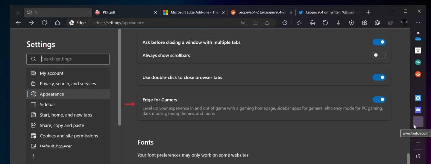微软Edge阅读器为游戏玩家推新形式，集成Discord、Twitch等功用