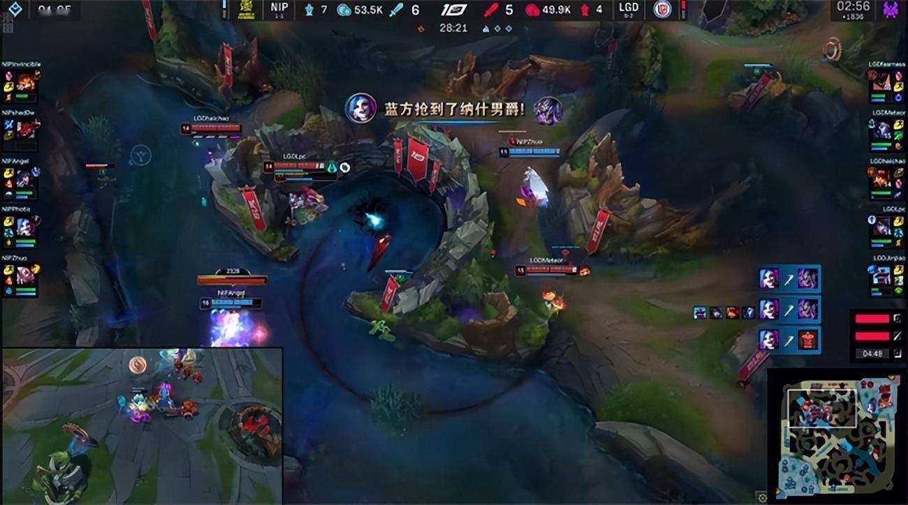 LOL-LPL：Photic金克丝大招怒抢大龙，NIP让一逃二LGD解锁两连胜