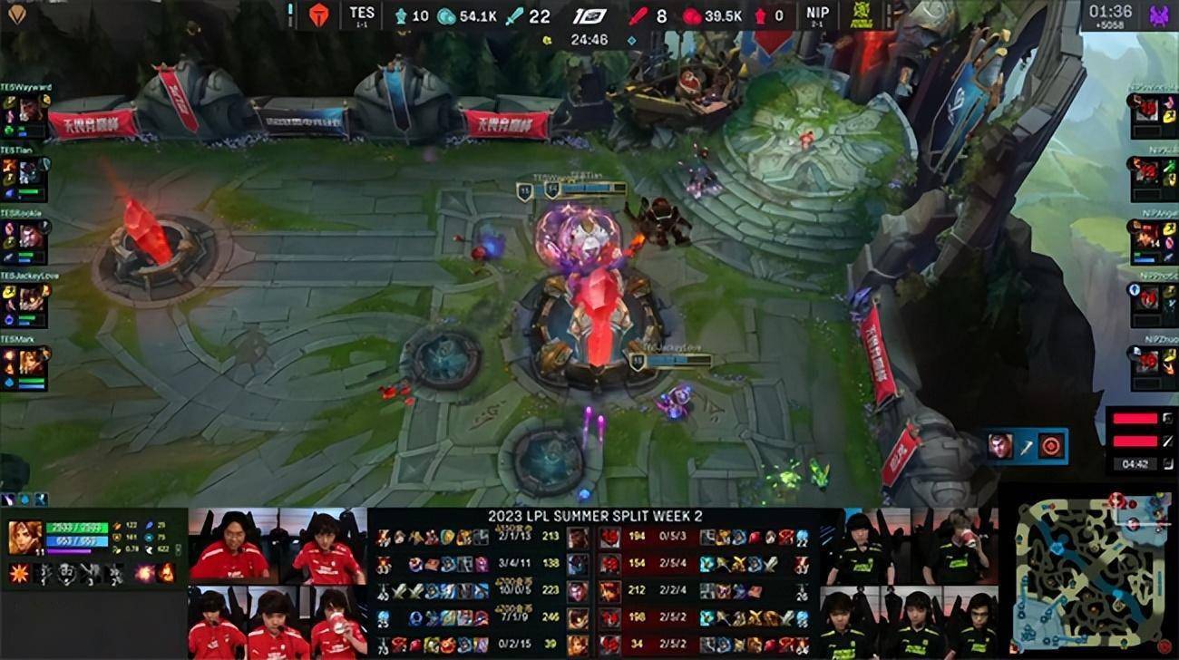 LOL-LPL：JKL法核吉格斯线杀厄斐琉斯，TES易如反掌2-0轻取NIP