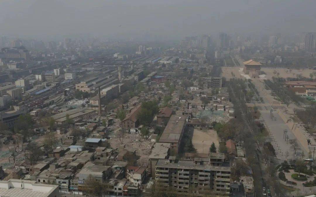 大明宫国家遗址公园新旧对比太华路新旧对比井上华府、大华紫庭等一个个