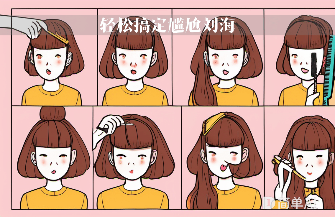 齐刘海怎么扎好看？6种方法让你摆脱尴尬刘海！