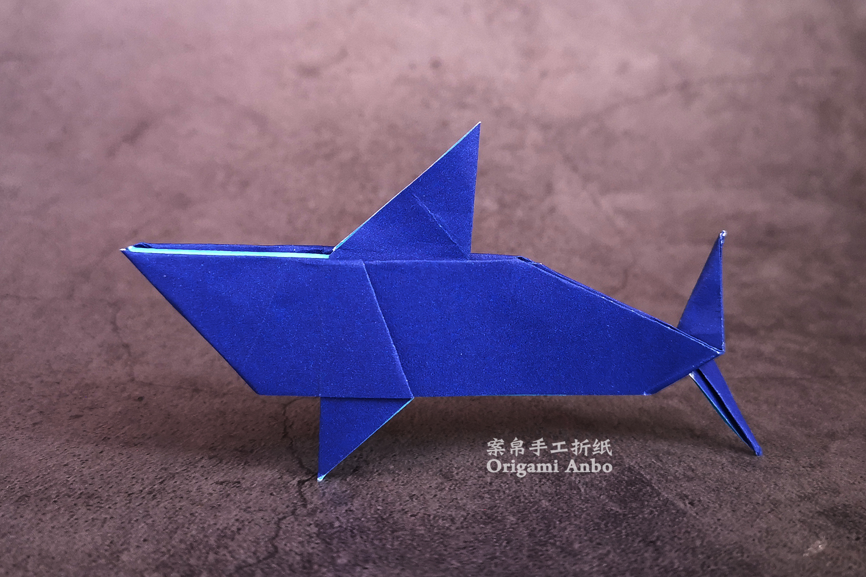 教大家折纸鲨鱼想学的小伙伴们快来呀手工折纸动物diy