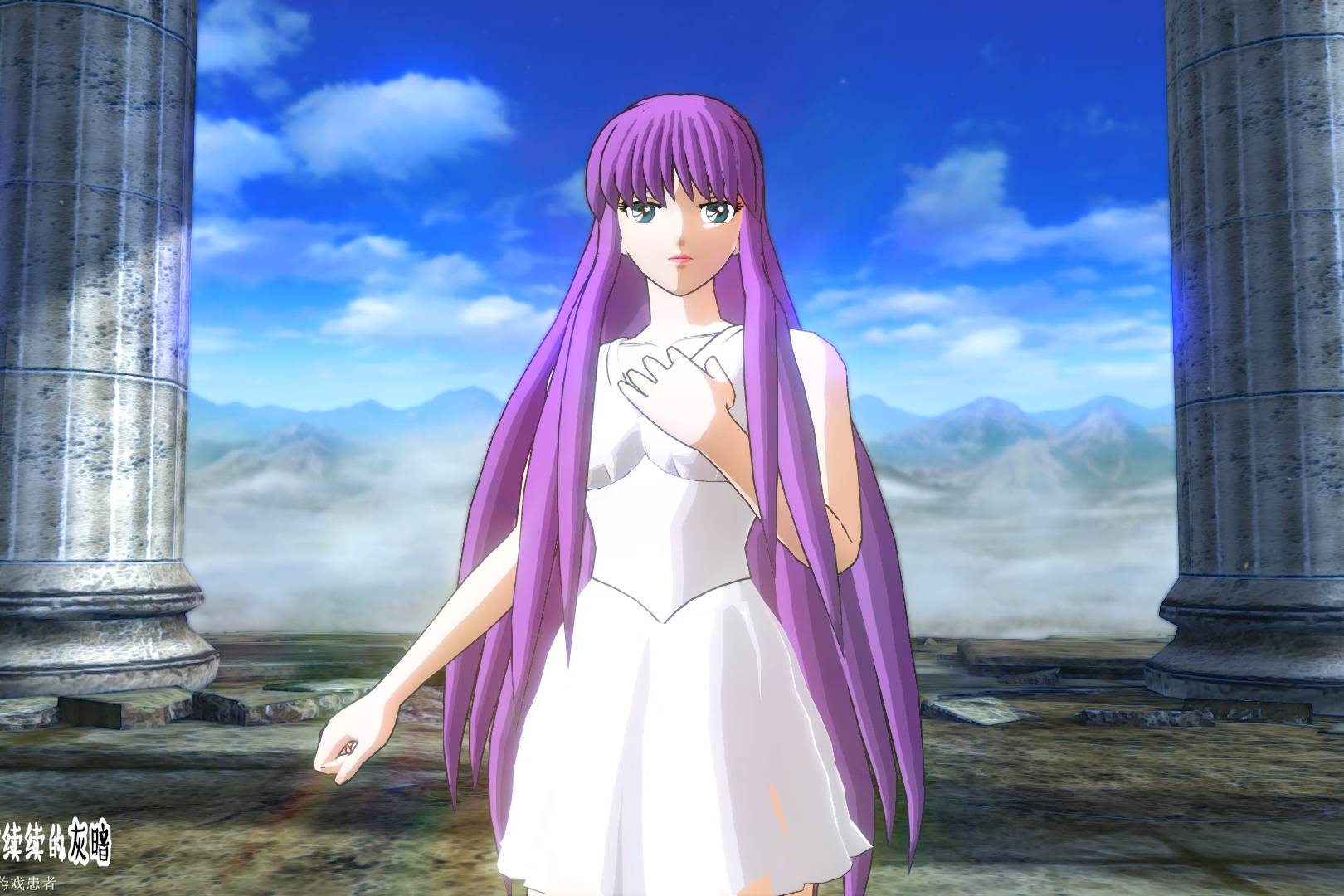 圣斗士星矢纱织vs冥斗士阿布罗狄女神来形容雅典娜一点也不过