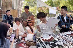 霍思燕杜江带嗯哼与张大大聚会 女儿疑露面