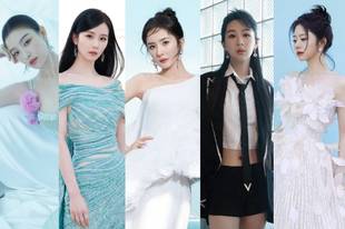 杨幂谭松韵美似仙女