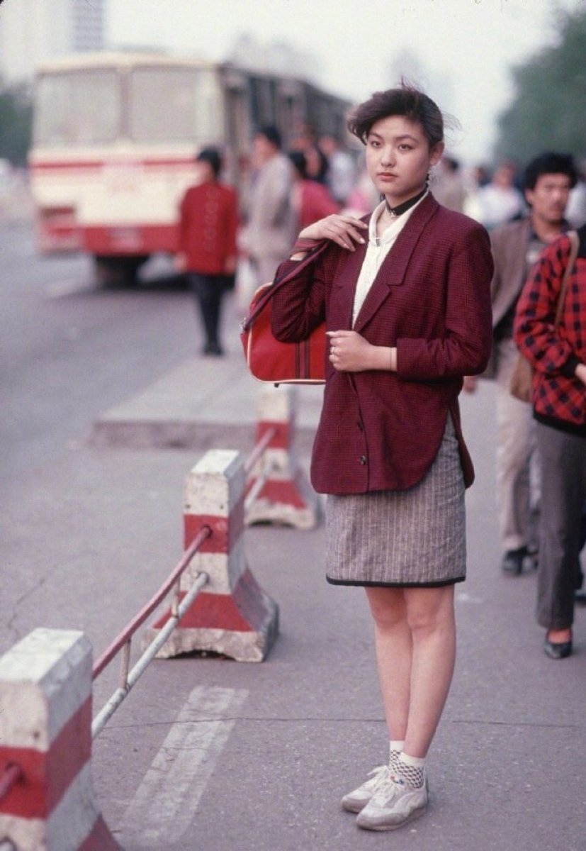 上个世纪90年代，中国街头时髦的女性