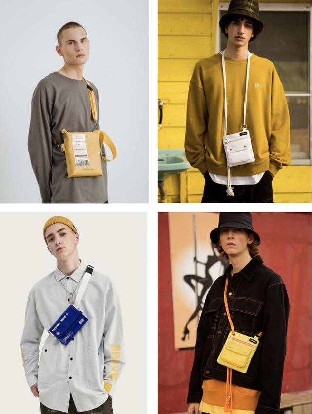 男生夏季小腰包如何背时髦帅气,get不同搭配法,清爽又利落