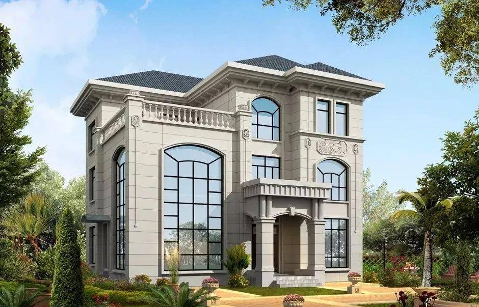 13款三层别墅空间阔绰,罗马柱 大露台,参观村民踏破门槛