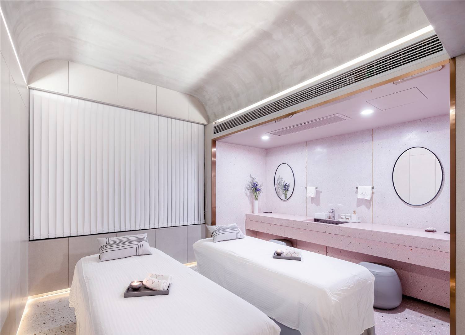 c spa美容美体中心设计||万致美业空间设计