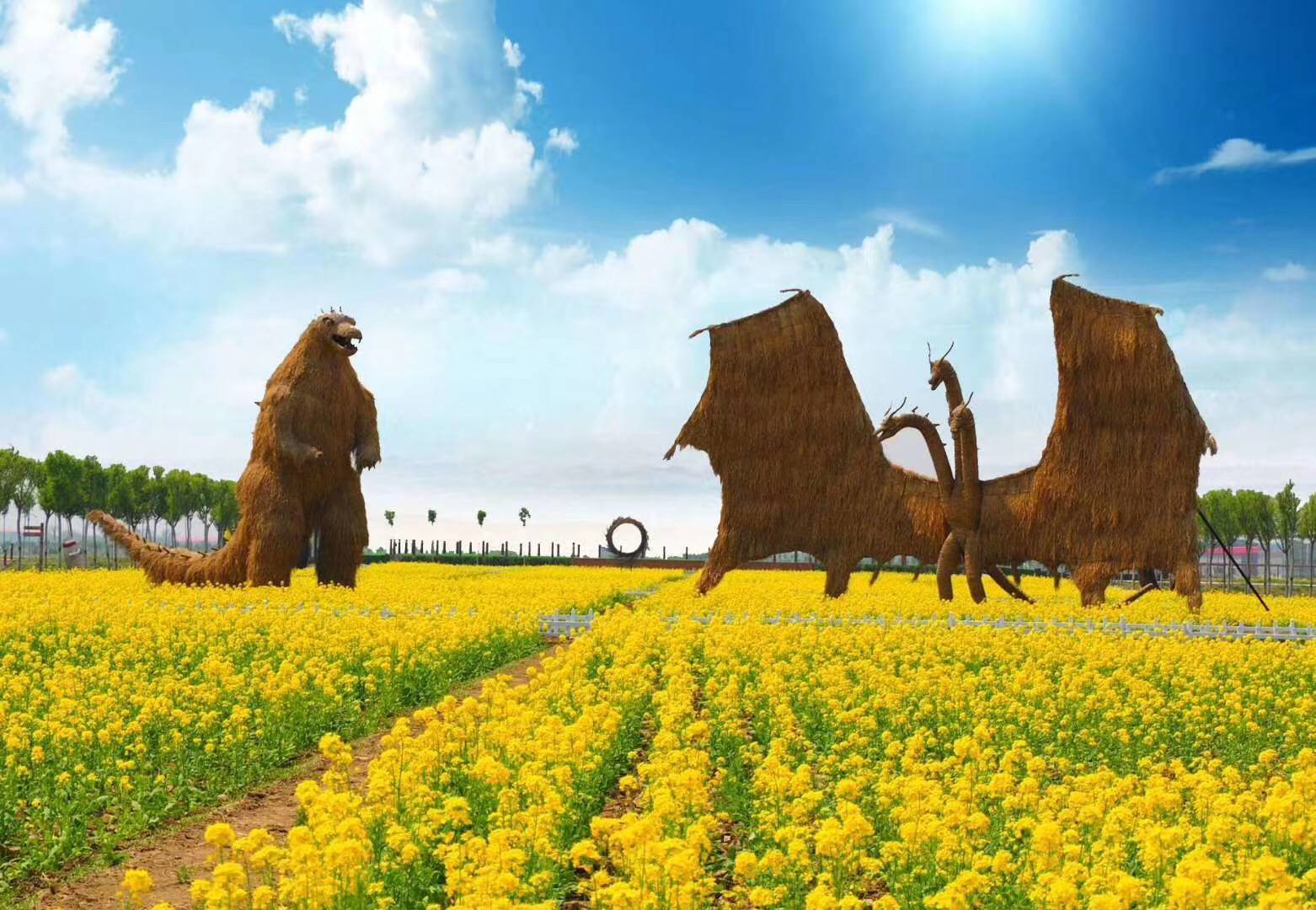 西青稻香公园花开成海