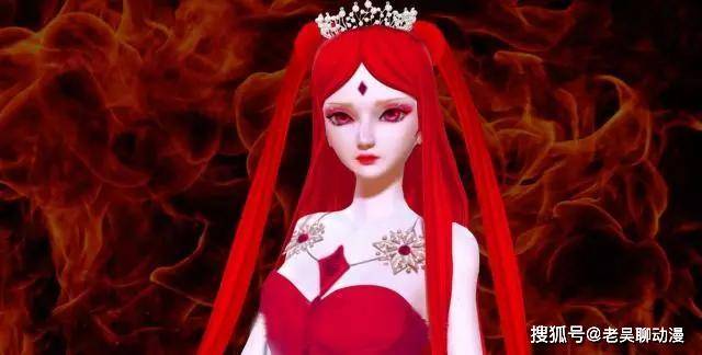 原创叶罗丽中的仙子们拥有火红色头发,冰公主高傲冷艳,王默颜值爆表