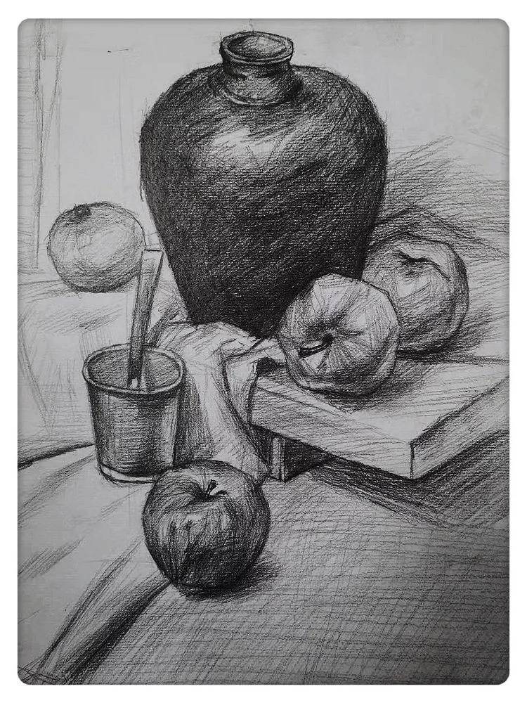 长沙市唯上商务科技学校 学生素描作品展