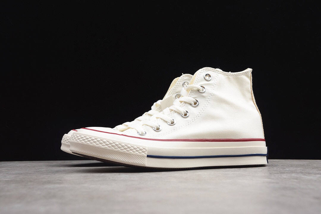 匡威日产converseallstarjvtg59hitimeline2020ss加粗水线帆布鞋