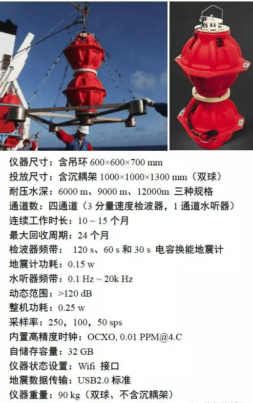 海底地震仪obs系列化专业化