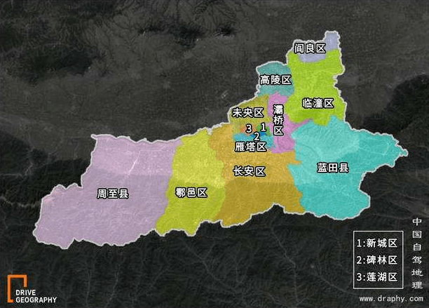 蓝田县详细地图图片