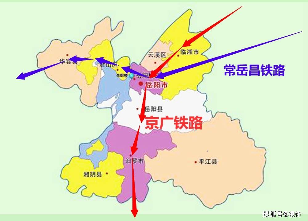 岳阳铁路东移规划图图片