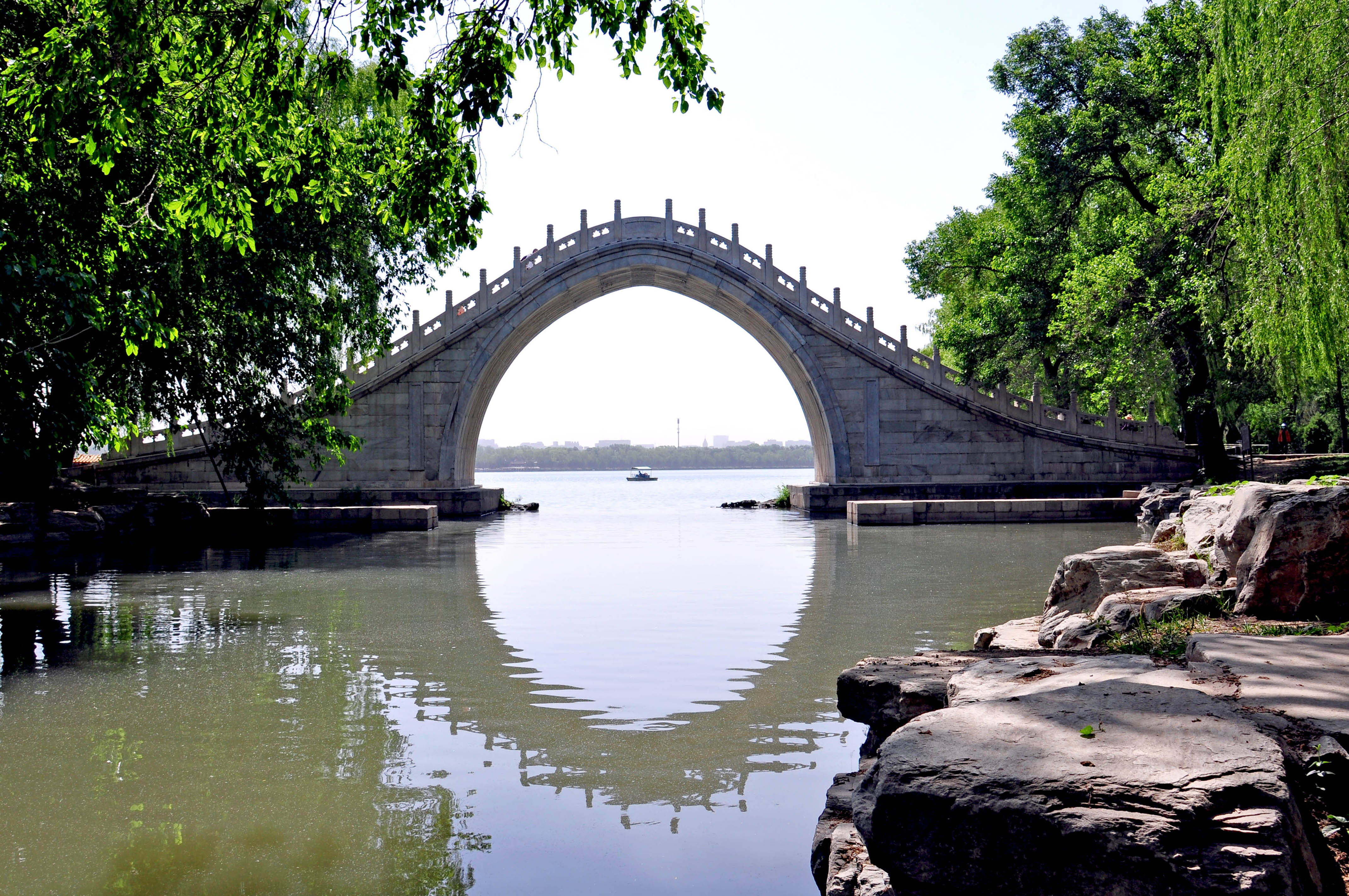 颐和园西堤玉带桥最美图片