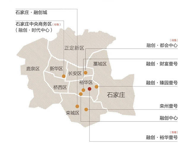 但接下來融創最受矚目的兩大項目,則分別位於長安區與新華區