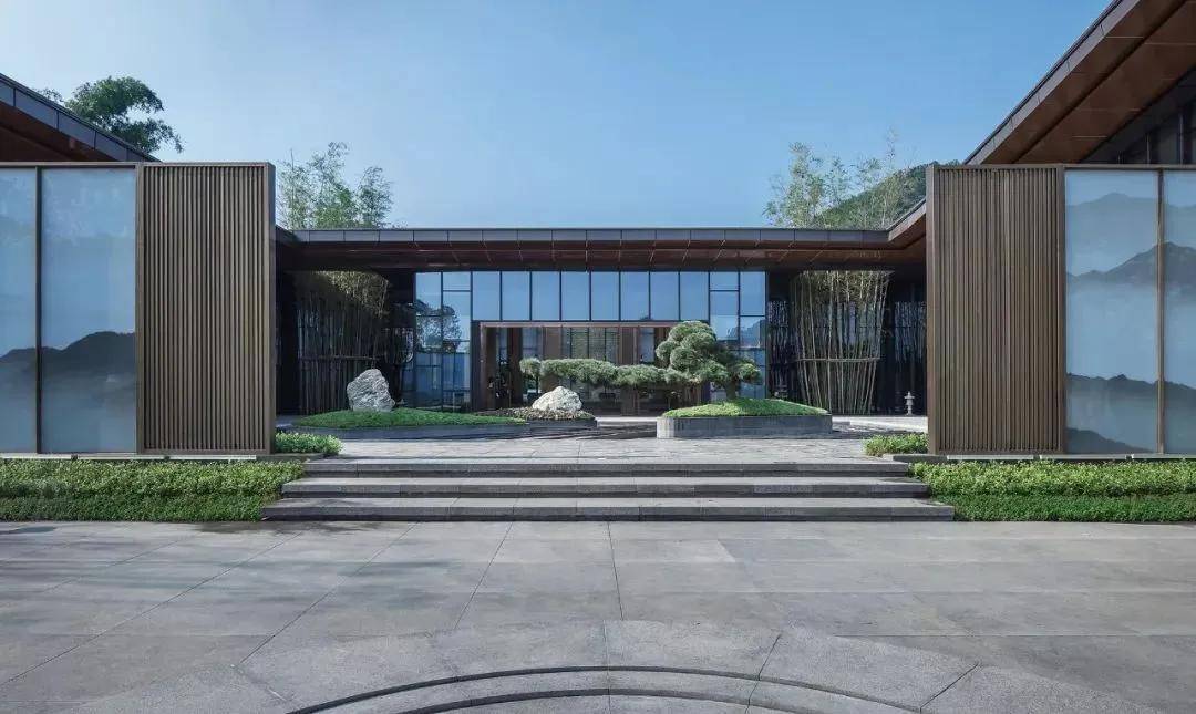 两座新中式售楼处~天地有大美而不言!
