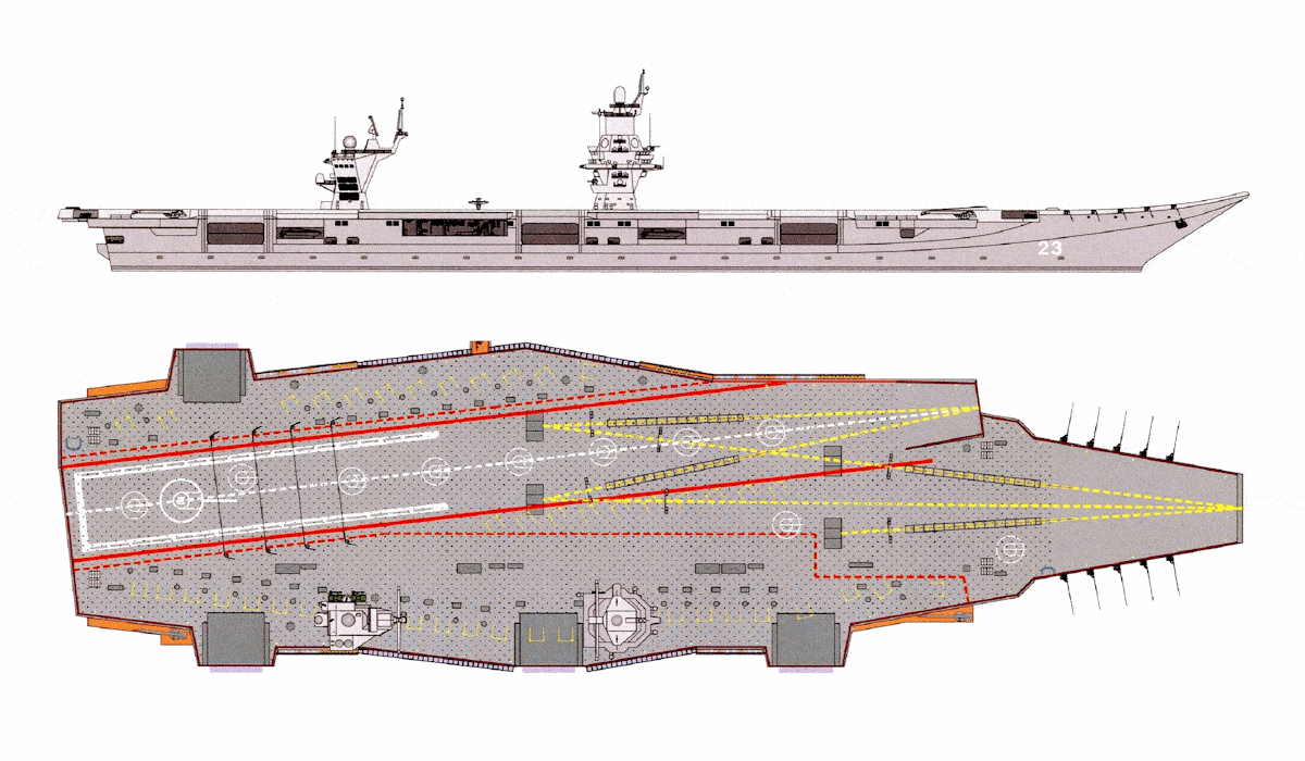 内瓦设计局设计的大型航母海牛号堪称俄罗斯版福特级航母