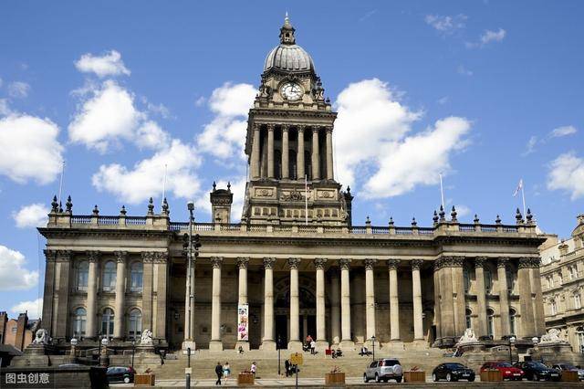 维多利亚广场市政厅headrow利兹西约克郡英格兰英国,欧洲购房移民是近