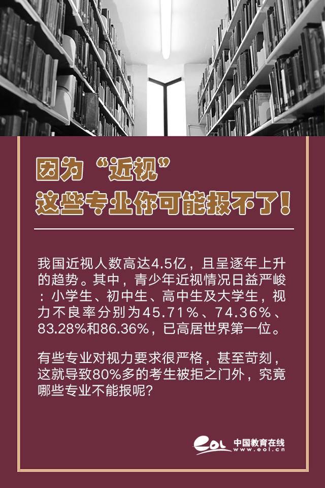 【高考专刊】再次强调:2020年,近视毕业生将限报这些大学专业!