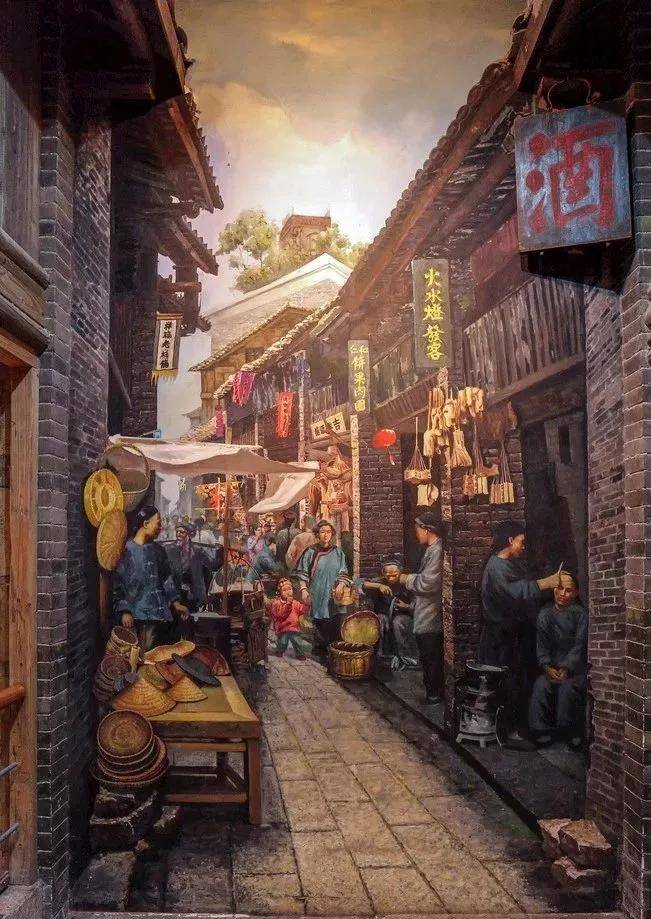 繁杂的流动摊贩 由此可见 地摊在中国古代都有进行交易的固定场所