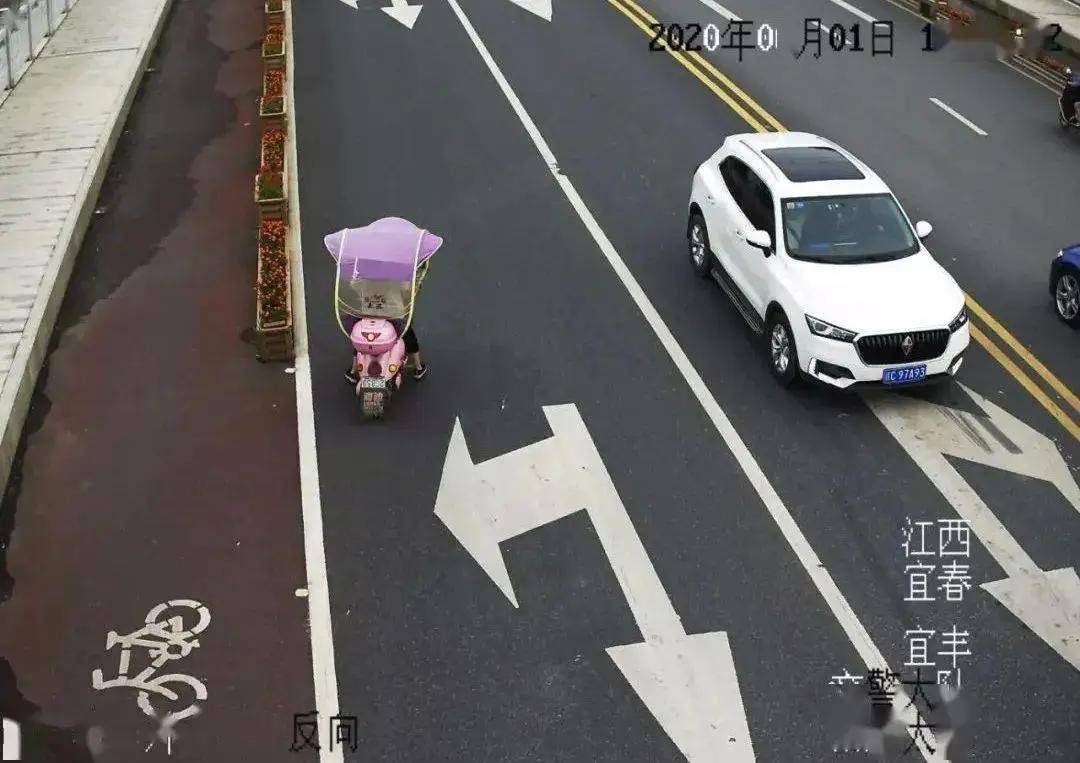 自动抓拍 电动车逆行