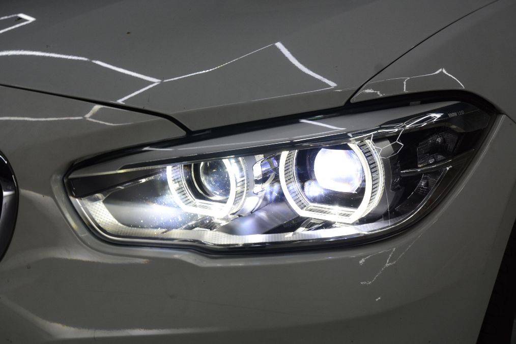 欧司朗led双光透镜近光照明效果