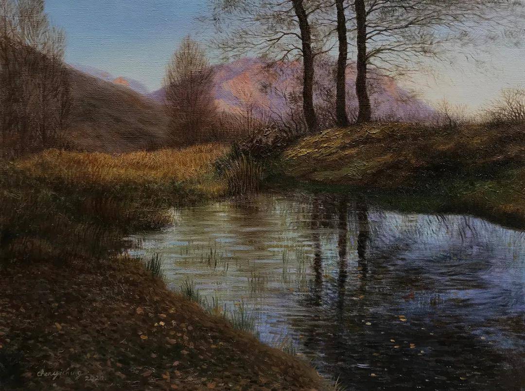 "大城小像——平安·美丽·北京风景小幅油画展"画家陈逸青作品