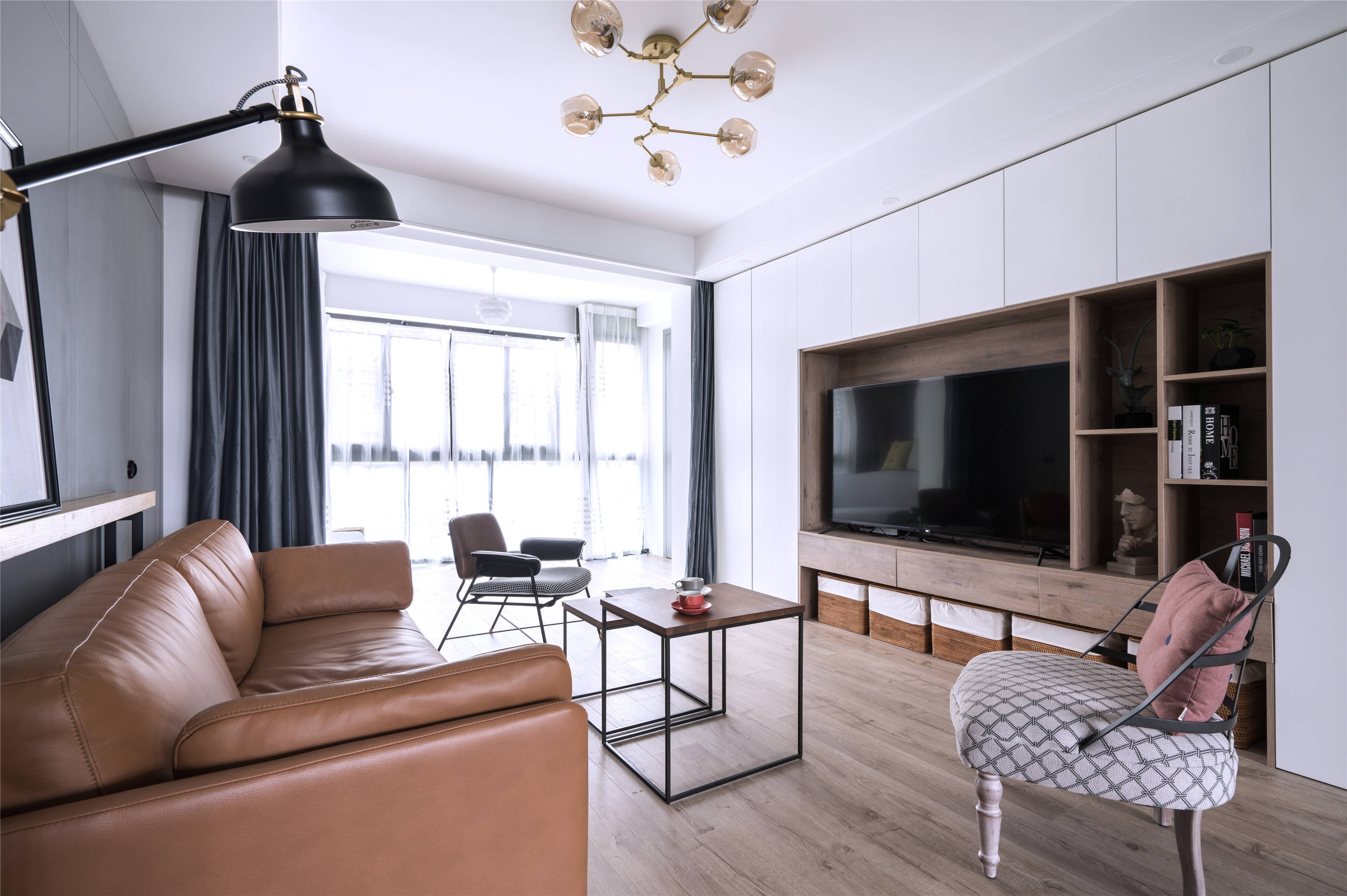 121㎡新房,现代北欧风格调的装修,喜欢它的收纳设计!